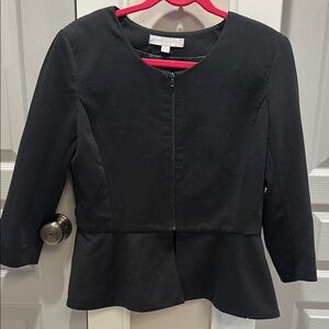 New York & Company Peplum Fitted Blazer Suit Jacket